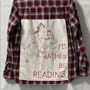 Disney beauty and the beast custom made flannel